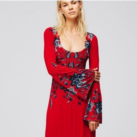 Free People Midnight Garden Maxi Dress - Picture 6 of 8